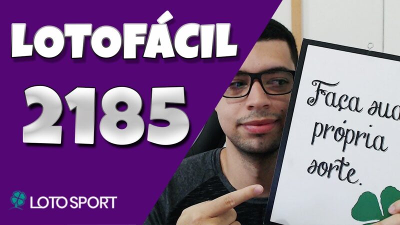 Lotofacil 2185 dicas e analises