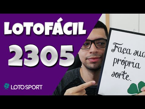Lotofacil 2305 dicas e analises