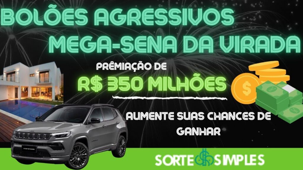 Bolões AGRESSIVOS para MEGA SENA da Virada 2021 [SORTE SIMPLES]