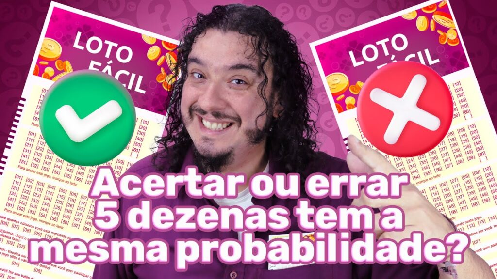 Acertar 5 dezenas na Lotofácil é o mesmo que errar 5 dezenas?