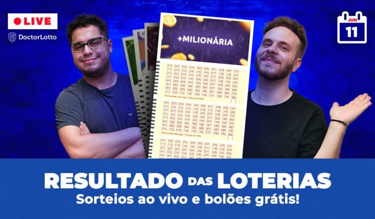 🔴 Loterias Caixa: Resultado +Milionária 3 | Mega-Sena 2490 | Lotofácil 2545 e outras - 11/06