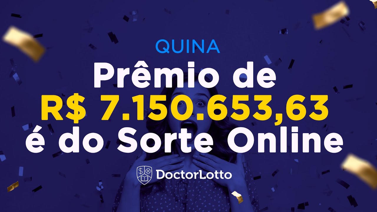 Saiu prêmio de R$ 7.150.653,63 no Sorte Online na Quina!
