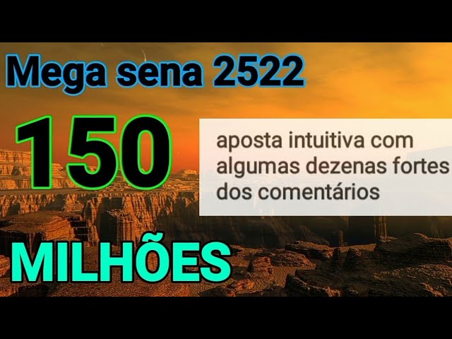 Mega sena 2522 : Aposta intuitiva com algumas dicas dos comentários, mais 3 dezenas interessantes
