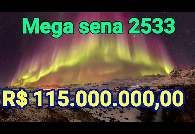 Mega sena 2533 : 115 milhões, estudos e observações intuitivas, 18 vem pela quarta vêz ?