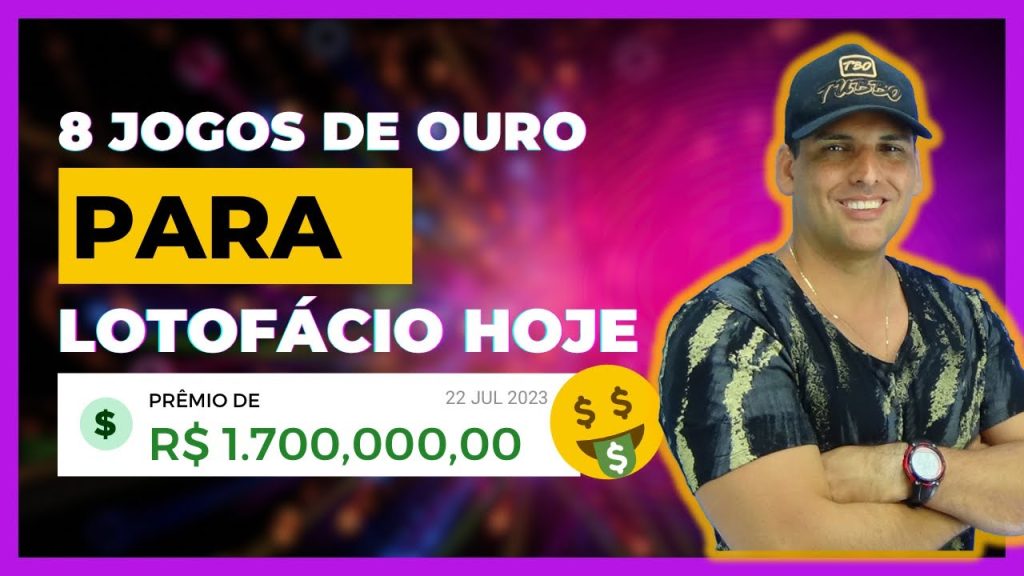 💥 Apenas 8 jogos de ouro para GANHAR hoje na Lotofácil hoje. Tente a $orte!