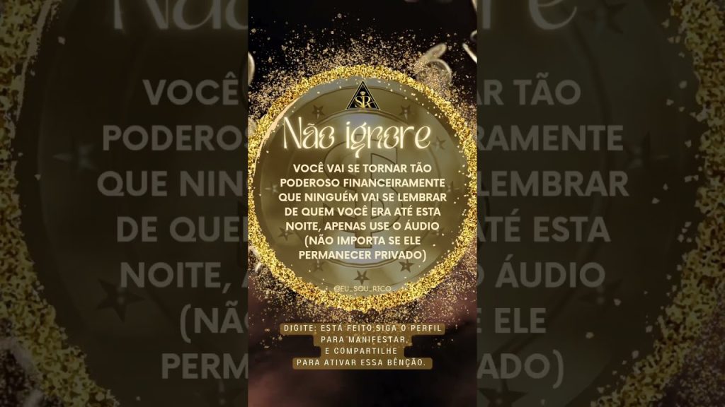 Curta e compartilhe o som da riqueza para prosperar 🍀💰