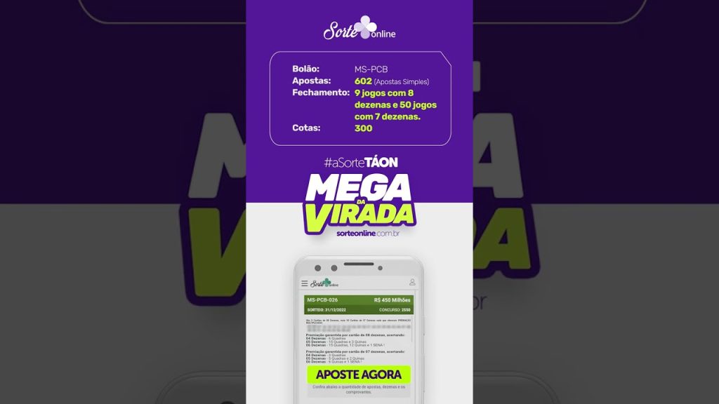 Mega da Virada: ÚLTIMAS SEMANAS!