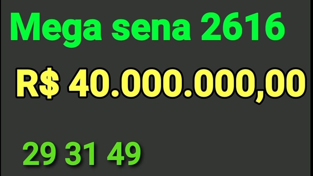 Mega sena 2616 : Estudos e observações intuitivas, dezenas fortes na casa do 30: 31 e o 32